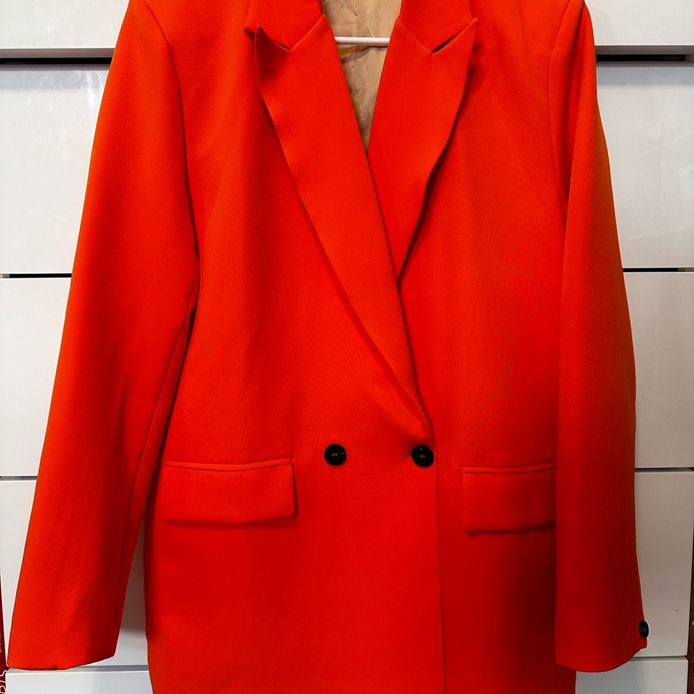 Women's Orange Blazer
